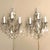 Metal Pair of Vintage Solid Brass and Cut Crystal Wall Sconces For Sale - Image 7 of 18