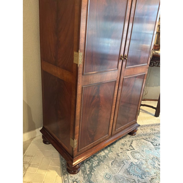 Wood Jonathan Charles Gentleman's Armoire For Sale - Image 7 of 14