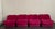 Wrapped in striking magenta upholstery, this four-piece Italian modular seating arrangement delivers pure 1970s...