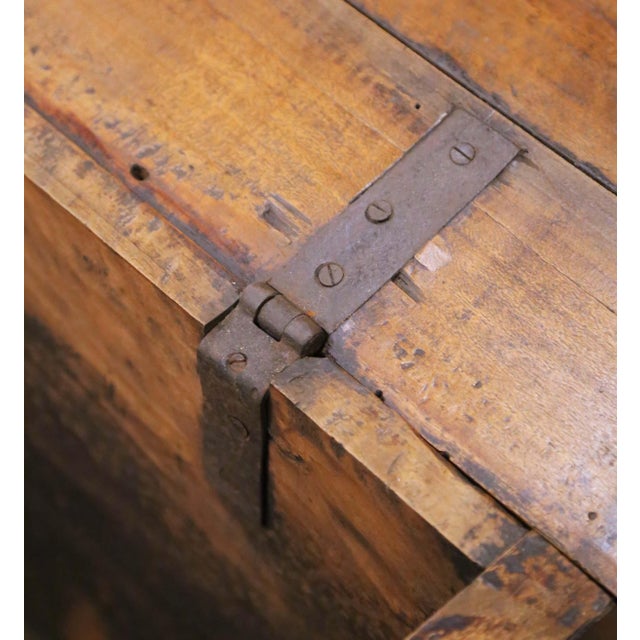 Mid-18th Century Italian Baroque Carved Walnut Cassone Blanket Chest For Sale - Image 9 of 12