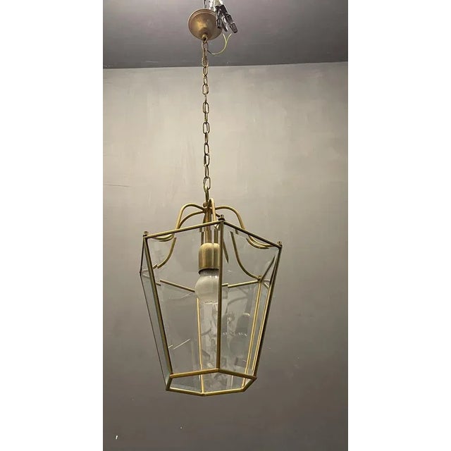 Brass and Glass Pendant, 1960s For Sale - Image 6 of 6