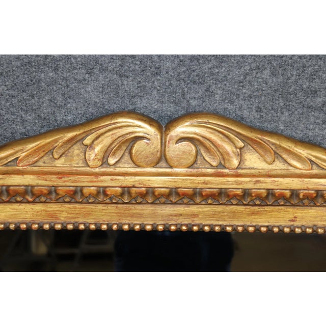 Superbly Carved Don Ruseau of New York French Walnut Mirror Louis XVI For Sale In Philadelphia - Image 6 of 9