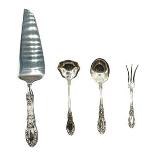 King Richard by Towle Four Piece Sterling Silver Serving Set For Sale