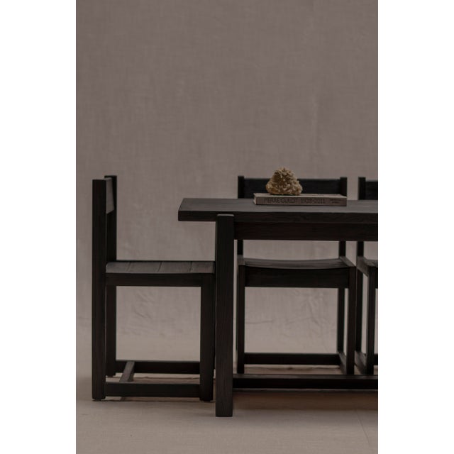 Minimalist Dining Set by Hugo Svensson for Bjärnums Möbelfabrik, 1960s, Set of 5 For Sale - Image 14 of 17
