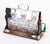 Antique Betjemanns Coromandel 3 Crystal Decanter Tantalus Silver Hallmarks, 1907 For Sale - Image 4 of 18