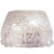 Silver German Ceiling Light in Textured Glass, 1960s For Sale - Image 8 of 8