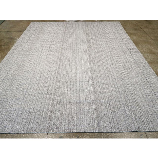 A vintage Flatweave Kilim Large room size carpet handmade during the mid-20th century. Measures: 12' 0" x 15' 1"