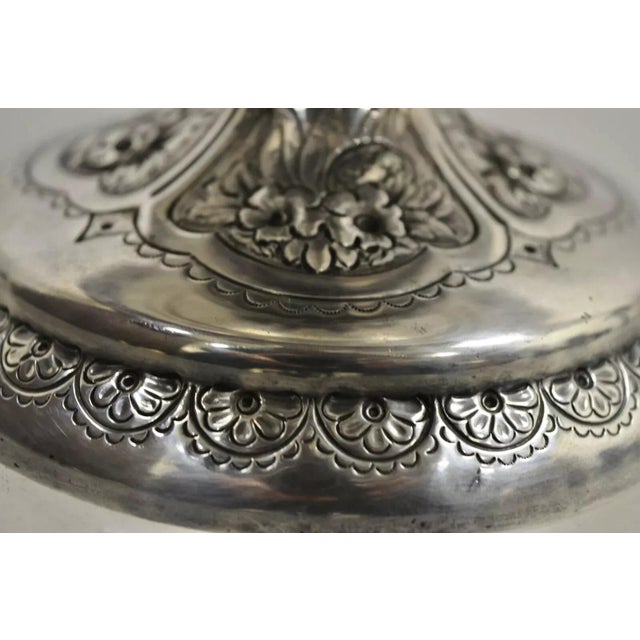 Walker & Hall Sheffield Silver Plated Regency Fruit Shell Compote Platter Stand For Sale In Philadelphia - Image 6 of 10