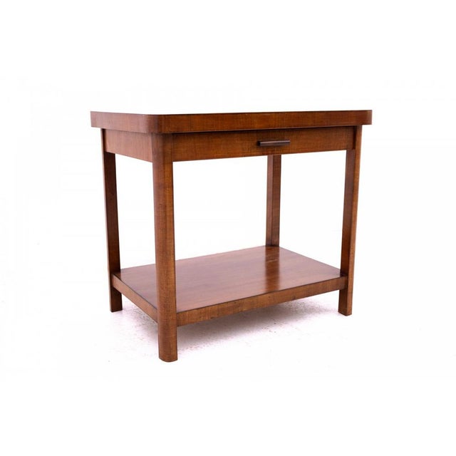 First Half of the 20th Century Art Deco Side Table, Poland., 1930s For Sale - Image 4 of 8
