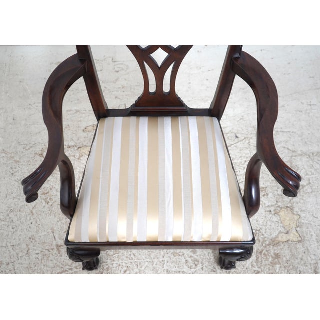 Wood Set of 6 Stickley Mahogany Dining Room Chairs For Sale - Image 7 of 18