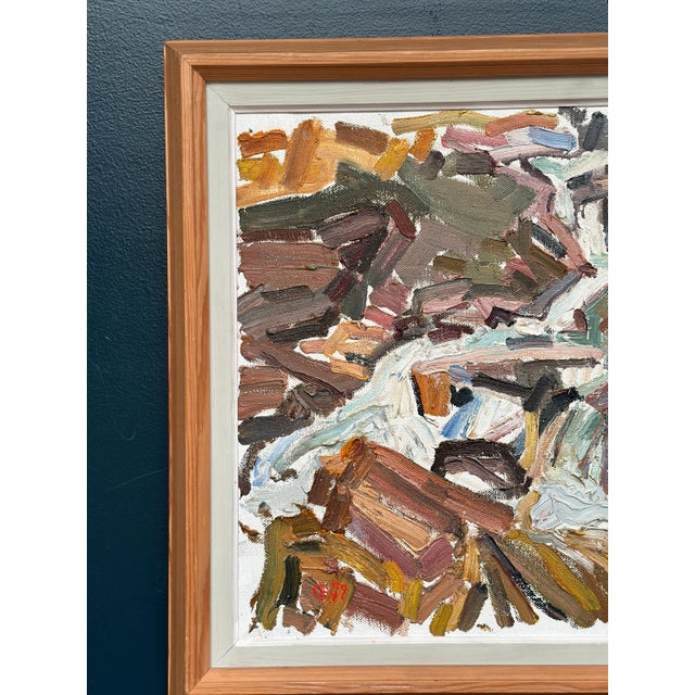 Olle Blomberg, Waterfall, 1972, Oil on Canvas, Framed For Sale - Image 12 of 18
