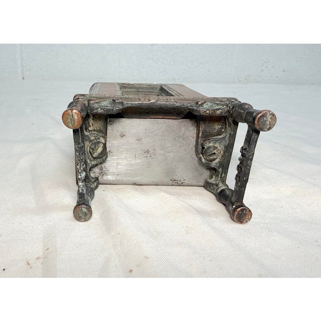 Bronze Antique Arcade Bronze Cast Iron Majestic Radio Still Bank 1930 Grigsby-Grunow For Sale - Image 8 of 8