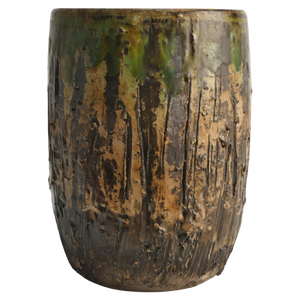 Scandinavian Modern Brutalist Stoneware Vase from Tilgmans, Sweden, 1960s