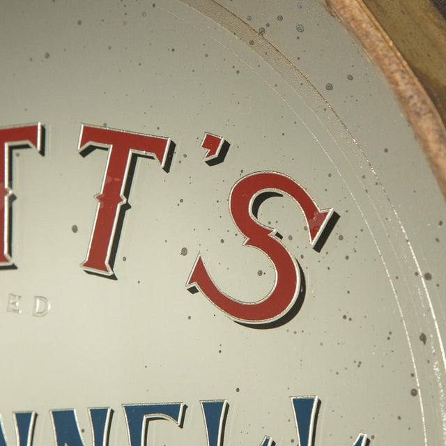 20th Century Barrel Framed Watts Tyrconnell Whisky Advertising Mirror, 1900s For Sale - Image 14 of 16