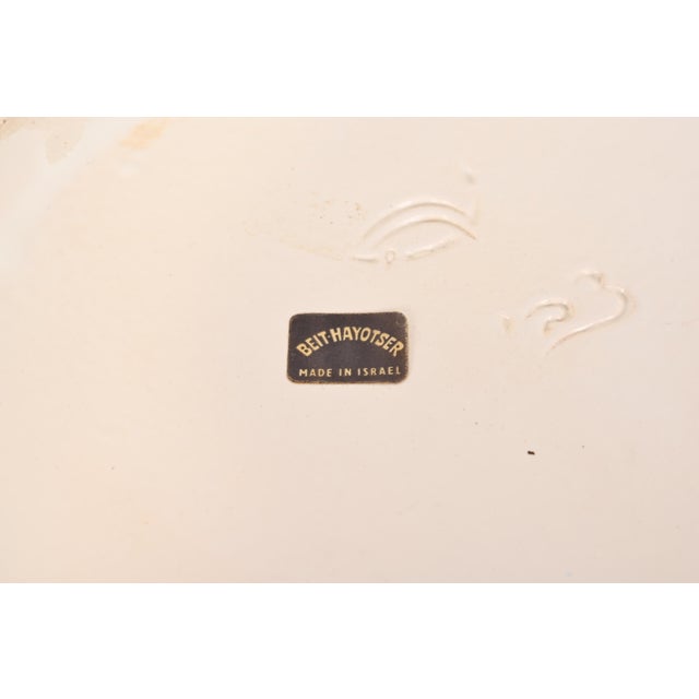 Ceramic Mid-Century Modern Glazed Ceramic Vase by Beit Hayotser For Sale - Image 7 of 9