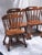 MCM Vintage Tell City Tavern Chairs Rolling Wood Dining Chairs For Sale - Image 4 of 17