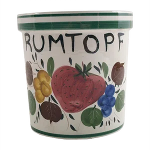 Rumtopf Ceramic Vase, Germany, 1930s