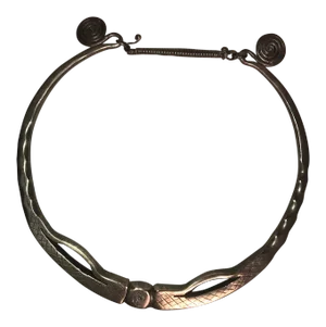 Chinese Silver Ceremonial Artifact With Scroll Motif
