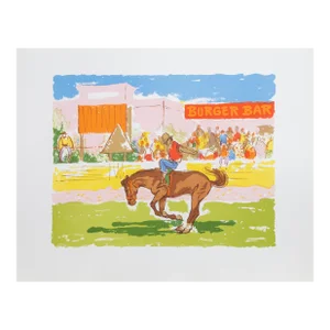 Burger Bar, Unknown Artist Lithograph