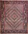 Red Early 20th Century Persian Bakhtiari Rug-4'7" X 5'7" For Sale - Image 8 of 8