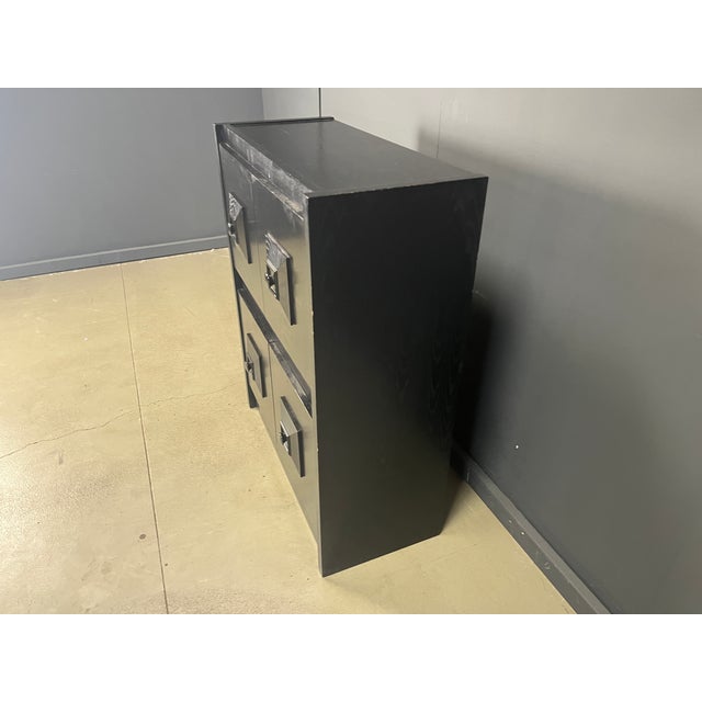 Brutalist Black Bar Cabinet, 1970s, in Very Good conditions. Designed 1970 to 1979