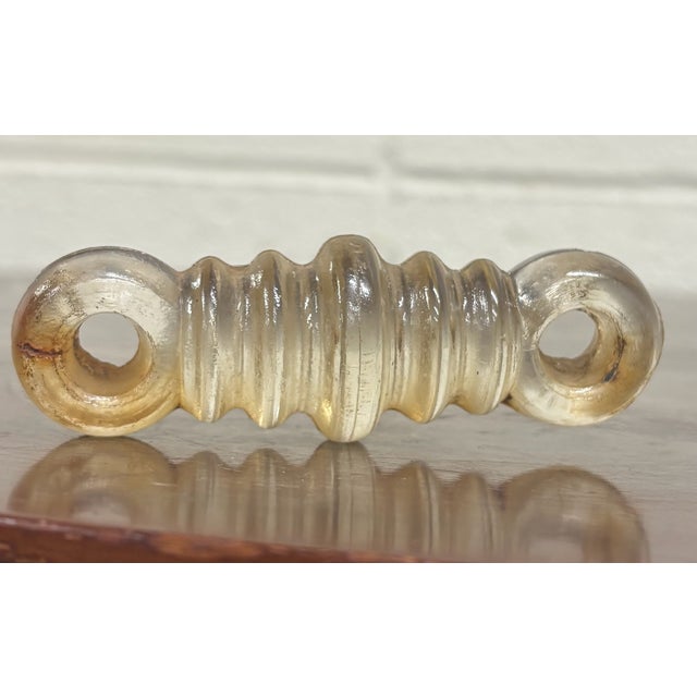 Early 20th Century Antique Clear Glass Coil Radio Strain Dog Bone Insulator For Sale - Image 5 of 7