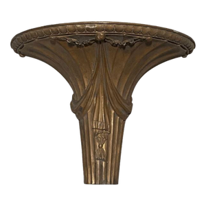Antique Neoclassical Style Wall Bracket Sconce Shelf Copper
