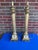 Gold Vintage Italian Florentine Carved Wood Column Lamps W/ Lucite Bases For Sale - Image 8 of 15