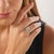 1980s Vintage Gia 1.03 Carat Old Mine Cut Diamond Cluster 18k White Gold Ring, Size 6.5 For Sale - Image 5 of 8