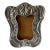1980's Mexican Pewter Spanish Colonial Design Curved Picture Frame For Sale
