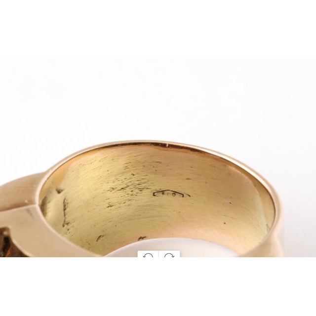 Italian 14 Kt Rose Gold Ring Circa 1940s For Sale - Image 9 of 10