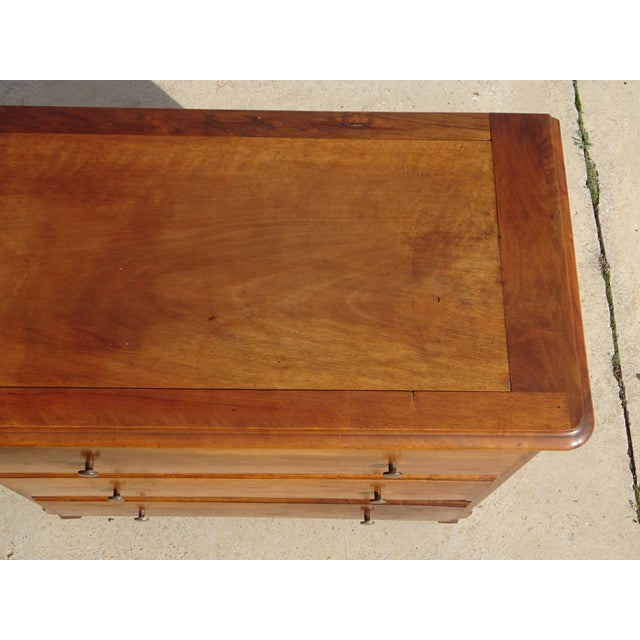 Vintage Three-Drawer Chest of Drawers in Walnut, 1950s For Sale - Image 13 of 18