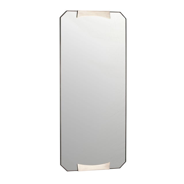 Elegantly modern, the Kris rectangular mirror makes the most of its refined geometric design. Gracefully formed iron...