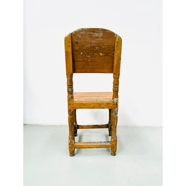 Antique 18th Century Swedish Gustavian Pine Chair For Sale - Image 12 of 14