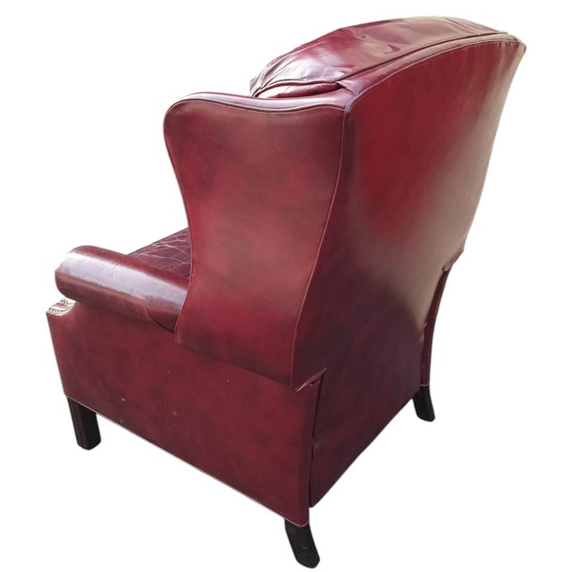 Wine Experience the Comfort & Design With the Hancock & Moore Chippendale Recliner Crafted in the Usa For Sale - Image 8 of 9