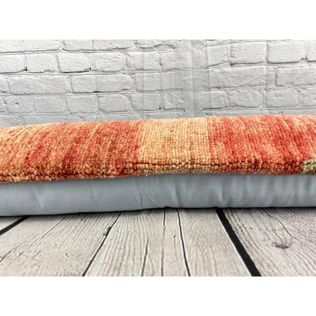 12 x 46 Lumbar Rug Pillow Colorful Tradition Turkish Pillow Cushion Cover For Sale In Houston - Image 6 of 7