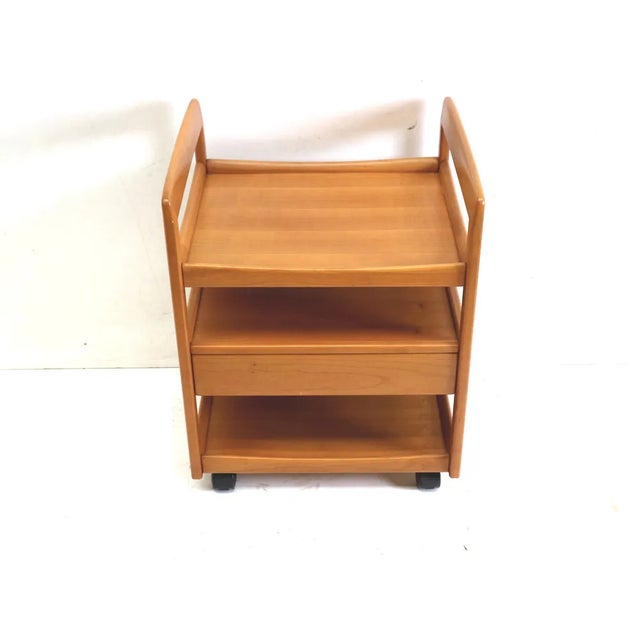 Vintage Serving Trolley on Wheels For Sale - Image 5 of 5