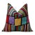 The Vibrant Multi-Color Geometric Silk Velvet Pillow - 20" X 20" For Sale