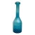 Art Glass Tall Vase: Vintage Mid Century Cerulean Periwinkle Blue Crackle With Lovely Texture For Sale