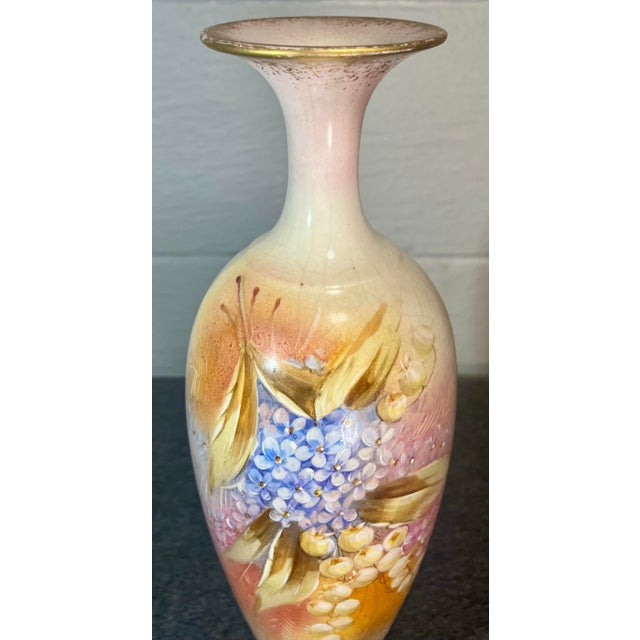 Late 20th Century Imperial Bonn Hand Painted Porcelain Vase For Sale - Image 4 of 11