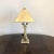 Vintage Brass Pyramid Shade Table Lamp For Sale In Buffalo - Image 6 of 6