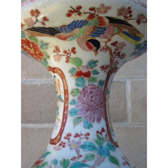 Massive Antique Japanese Vase Lamp For Sale - Image 12 of 17
