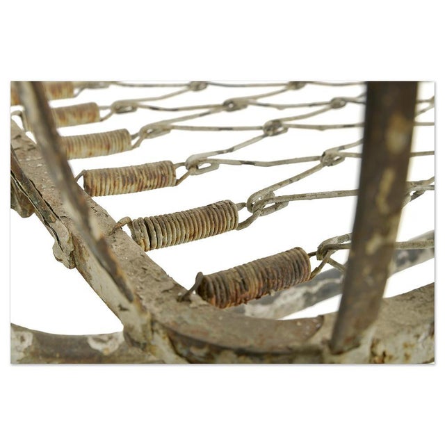 19th Century Iron Cradle with a White Patina For Sale - Image 6 of 7