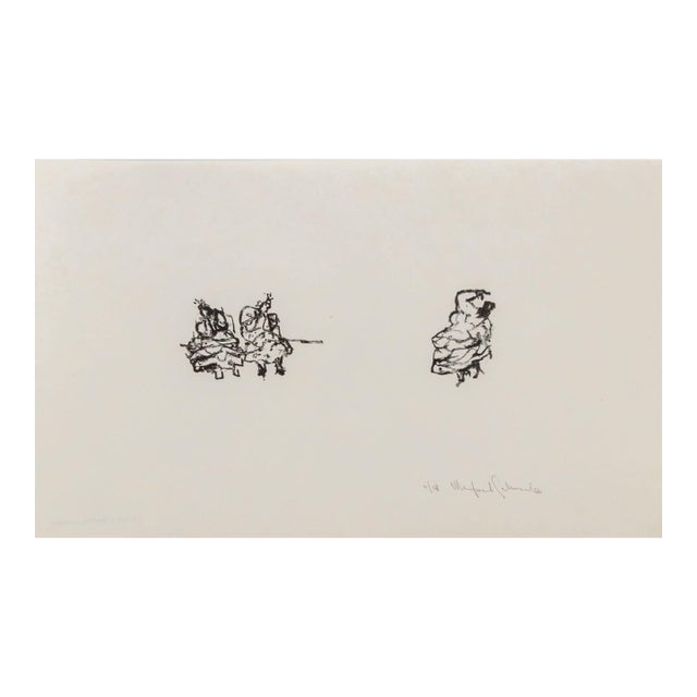 Manfred Schwartz the Flamenco Dancers Lithograph For Sale