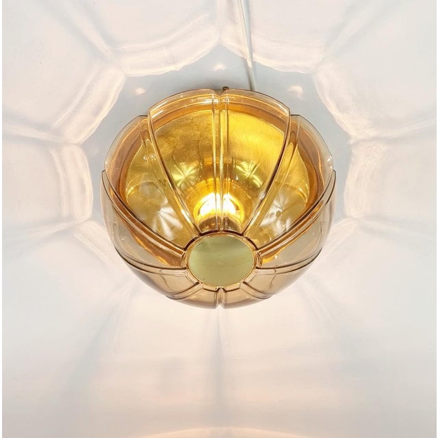 Mid-Century Glass Flush Mount from Limburg, 1960s For Sale - Image 4 of 12