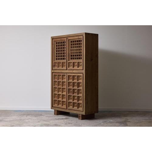 Brutalist Brutalist Cabinet by Biosca, Spain, 1960s For Sale - Image 3 of 12