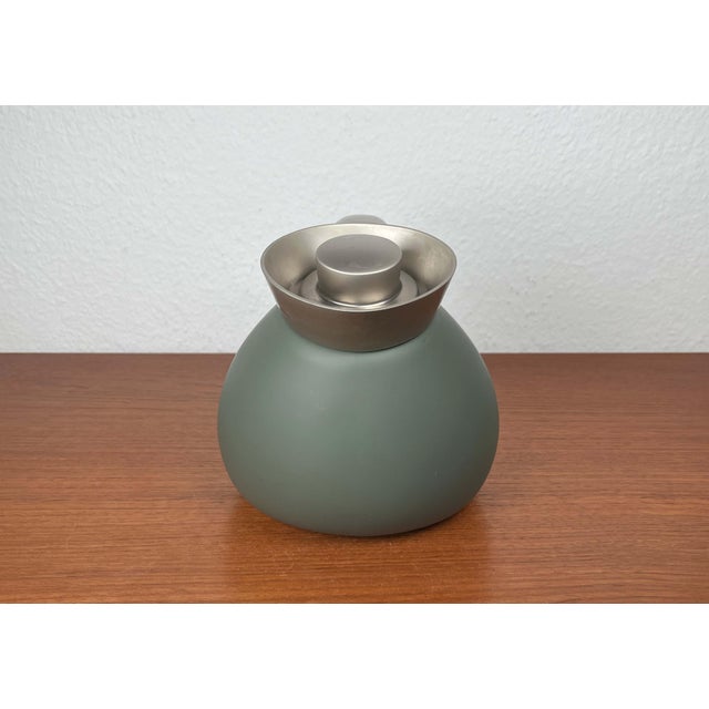 Danish Design Green Model Quack Thermos Coffee or Tea Pot by Maria Berntsen for Georg Jensen For Sale - Image 16 of 18