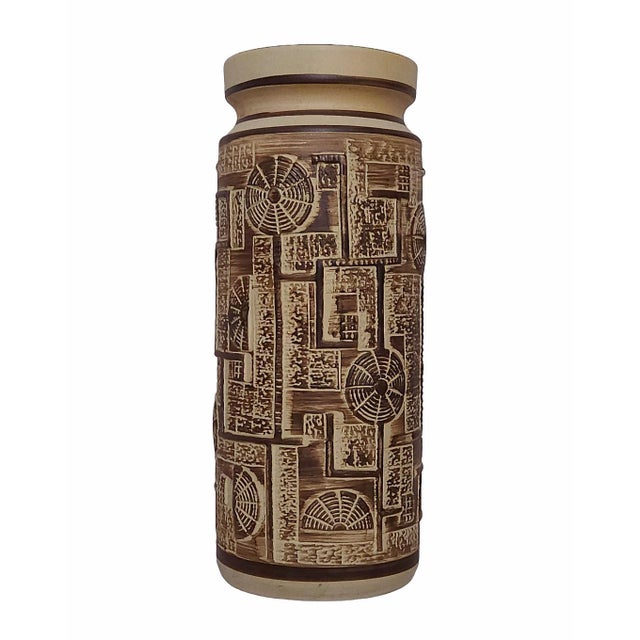 West German 955-40 Fat Lava Pottery Floor Vase by Bodo Mans for Bay, 1970s For Sale - Image 6 of 6