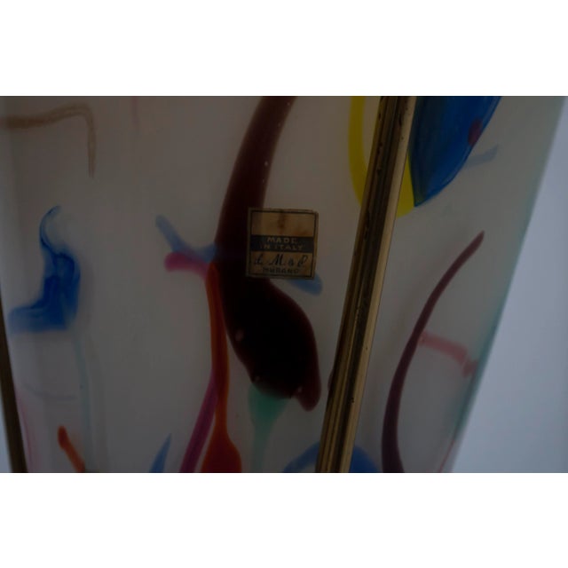 Cream Murano Glass Pendant from M. & P. Murano, 1950s For Sale - Image 8 of 9