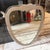 1950s Gio Ponti Style Mid-Century Modern Brass Italian Heart Shaped Wall Mirror For Sale - Image 12 of 17